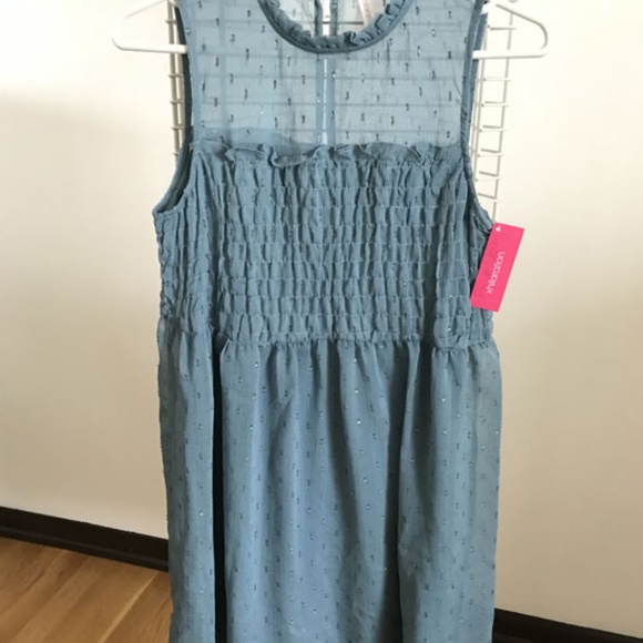 NWT Ruffled Metallic Textured Dress - Picture 6 of 8